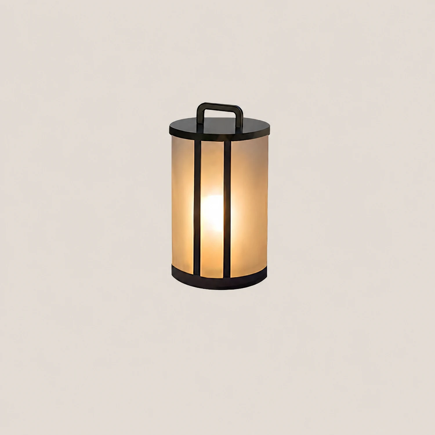 Round Pillar Acrylic Lantern Outdoor Lamp - Lumpaz