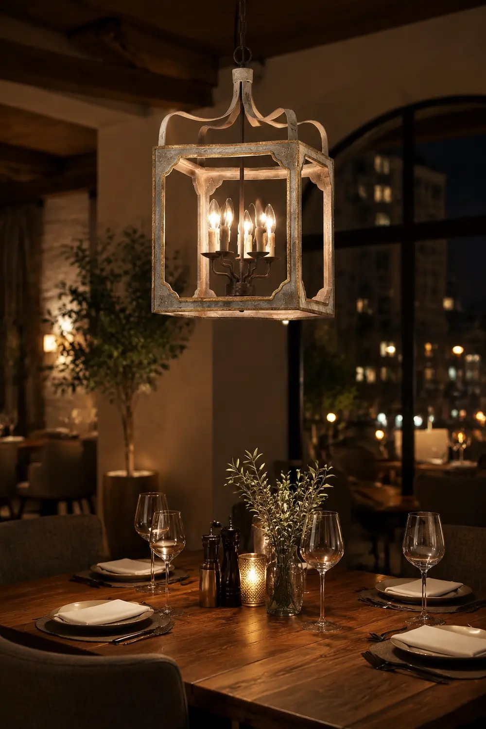 Boho Rustic Cube Chandelier - Lumpaz