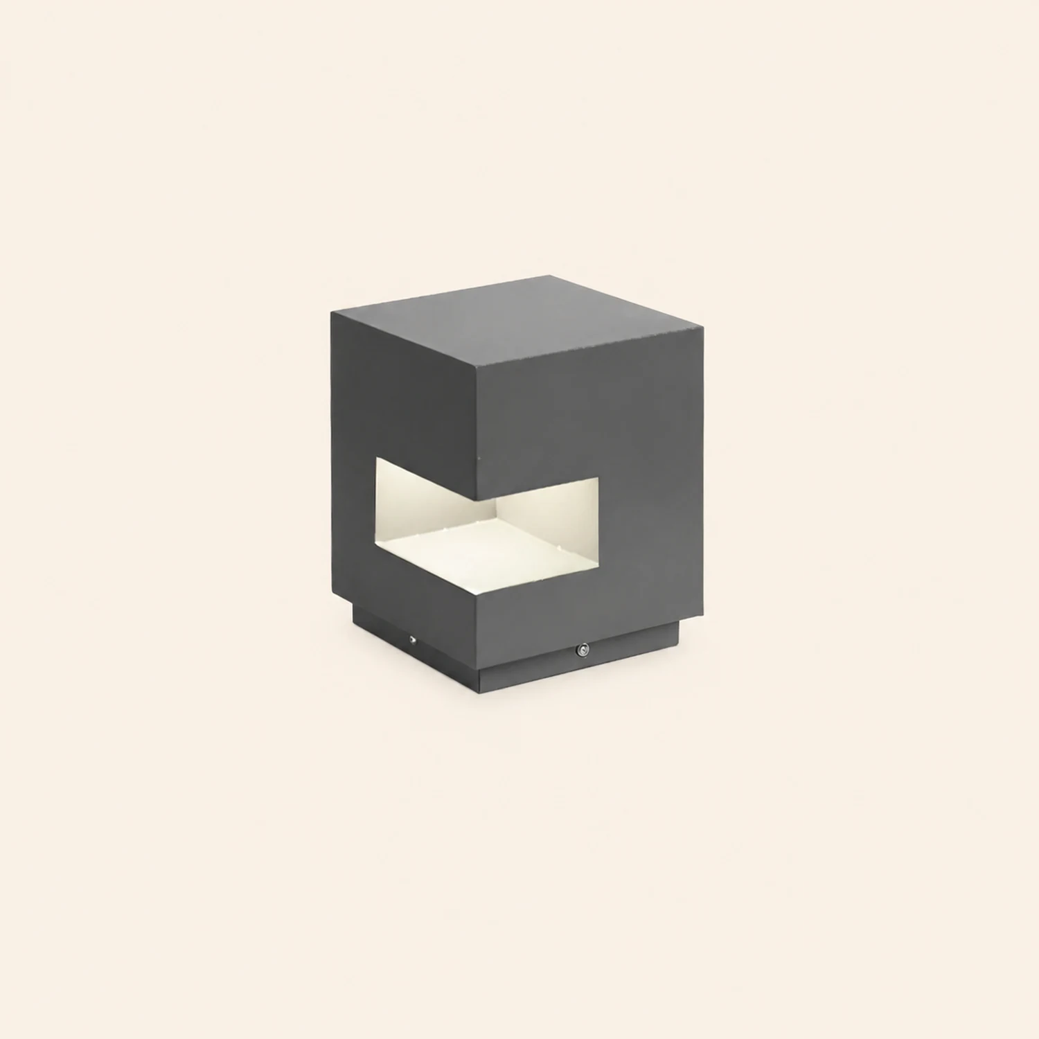 Regular Cube Solar Power Post Light - Lumpaz