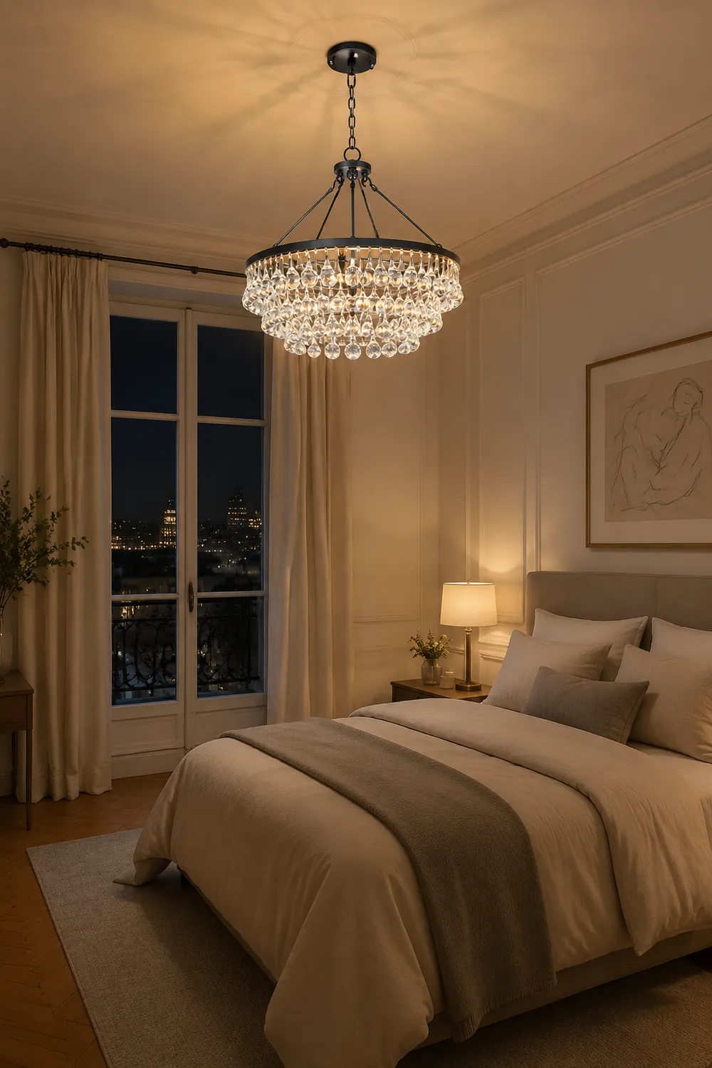 Unique Tiered Crystal Chandelier - Lumpaz