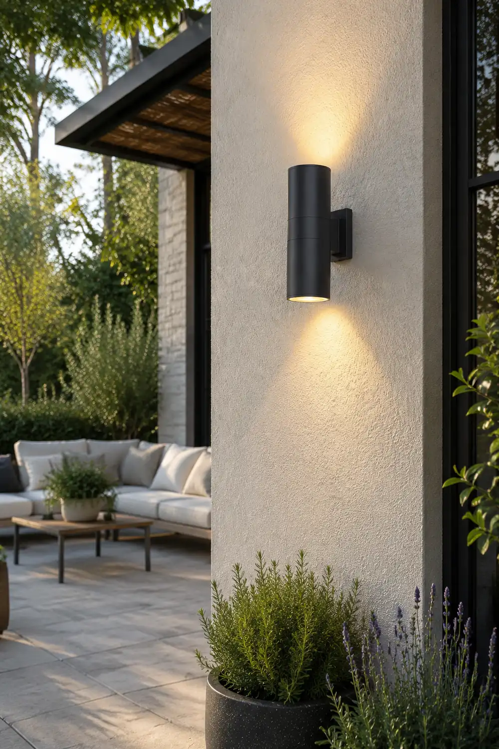 Cylindrical Outdoor Wall Light - Lumpaz