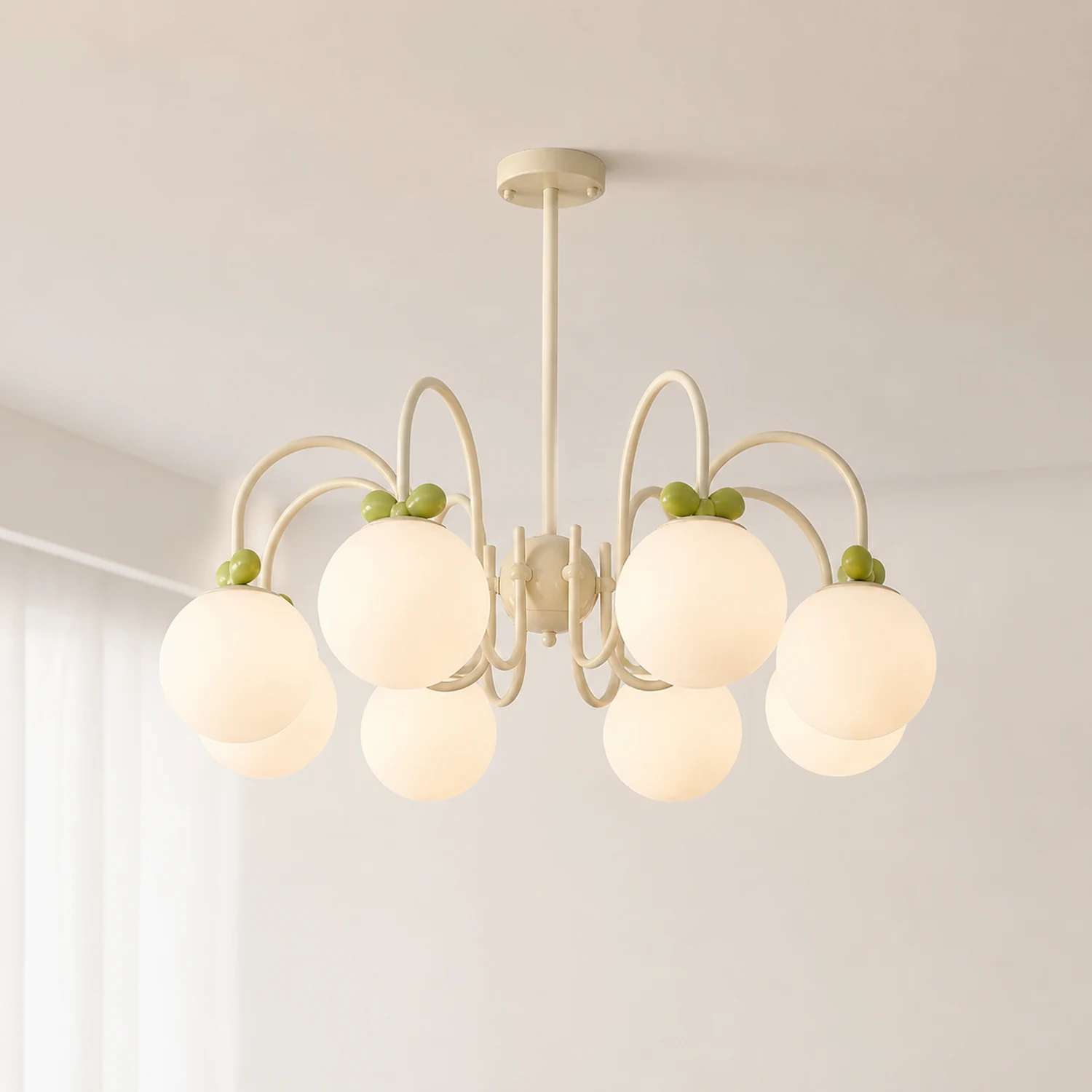 Cream Cherry Chandelier - Lumpaz