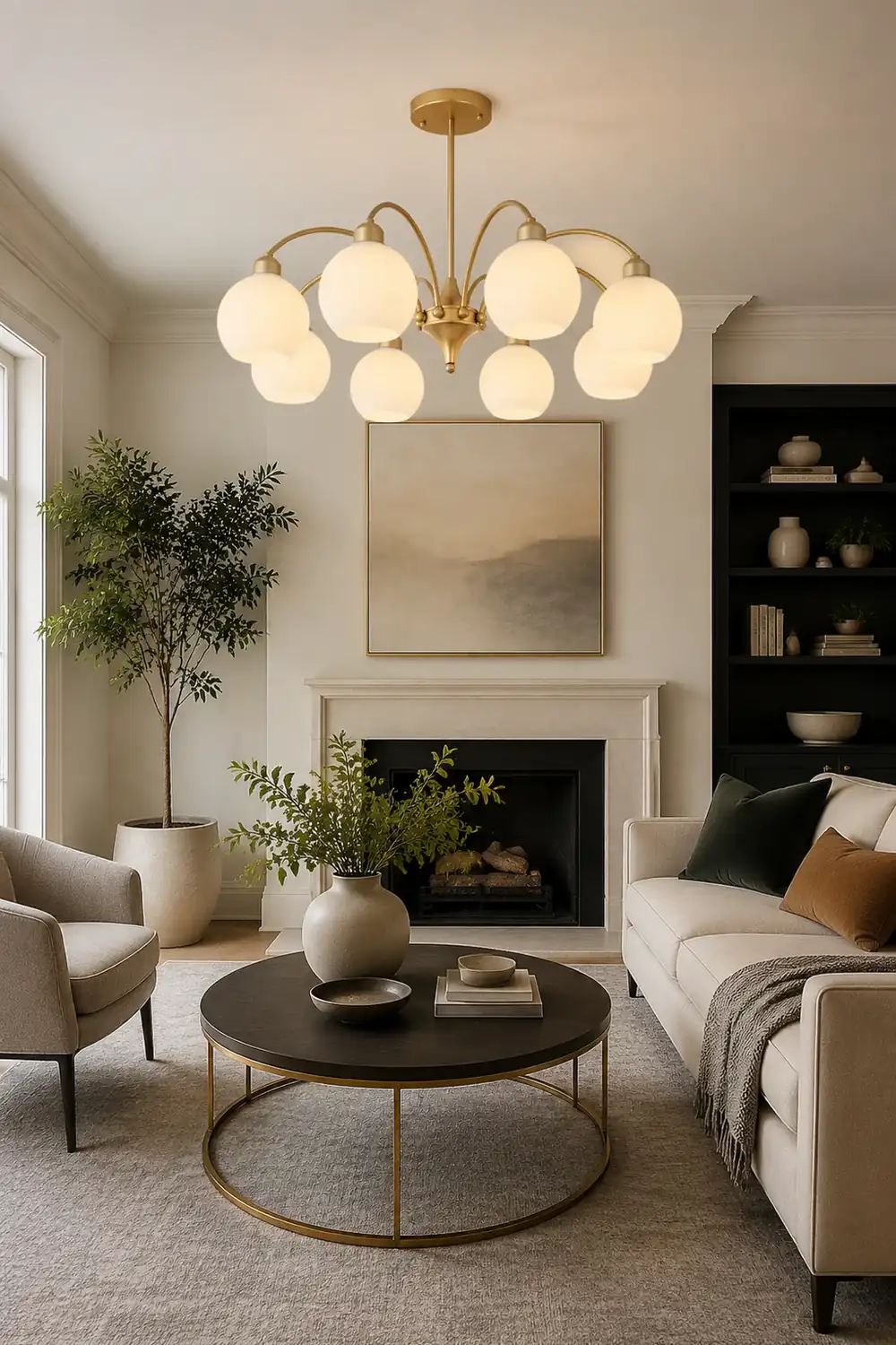 Sculptural Glass Chandelier - Lumpaz