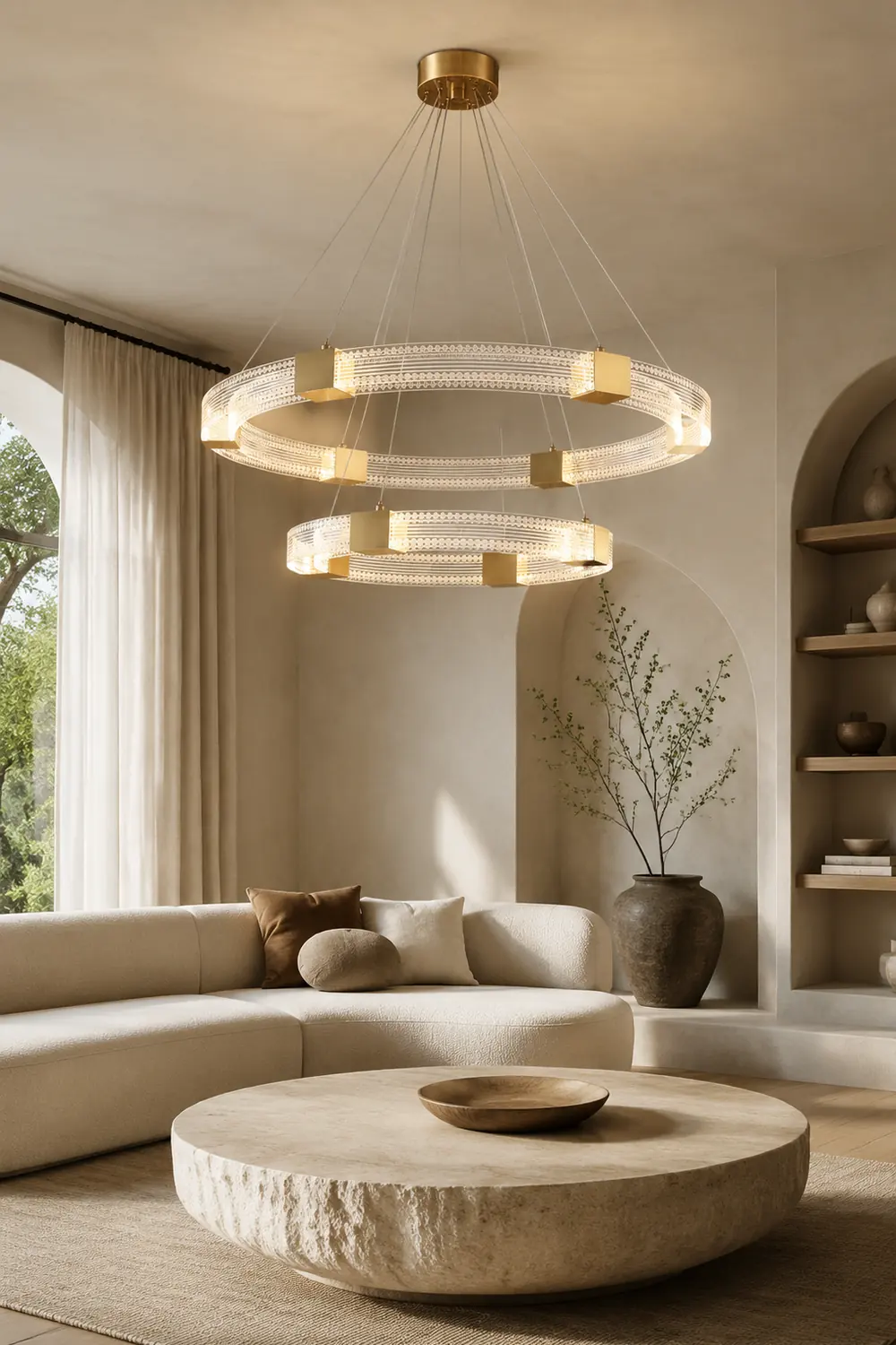 Parallel Ring LED Chandelier - Lumpaz