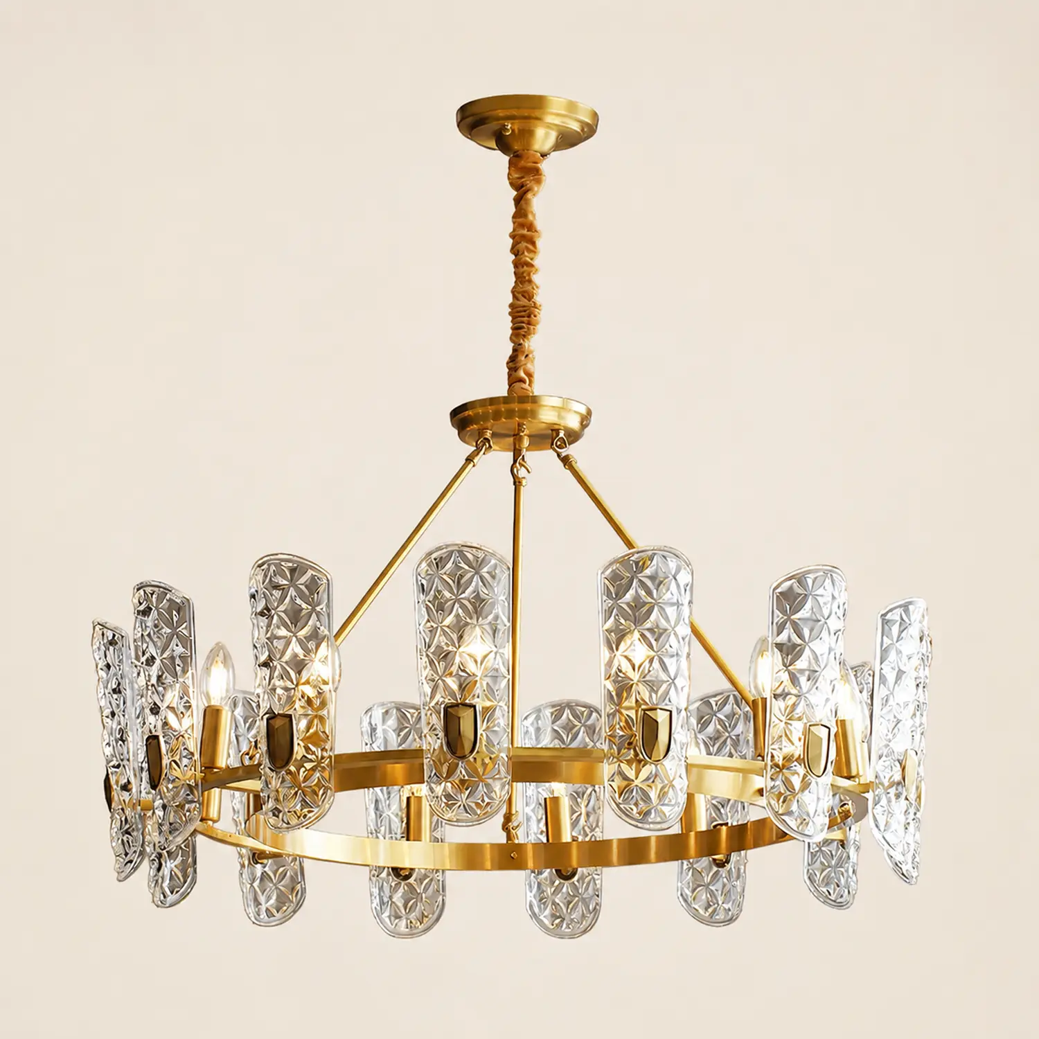 Brass Central Chandelier - Lumpaz