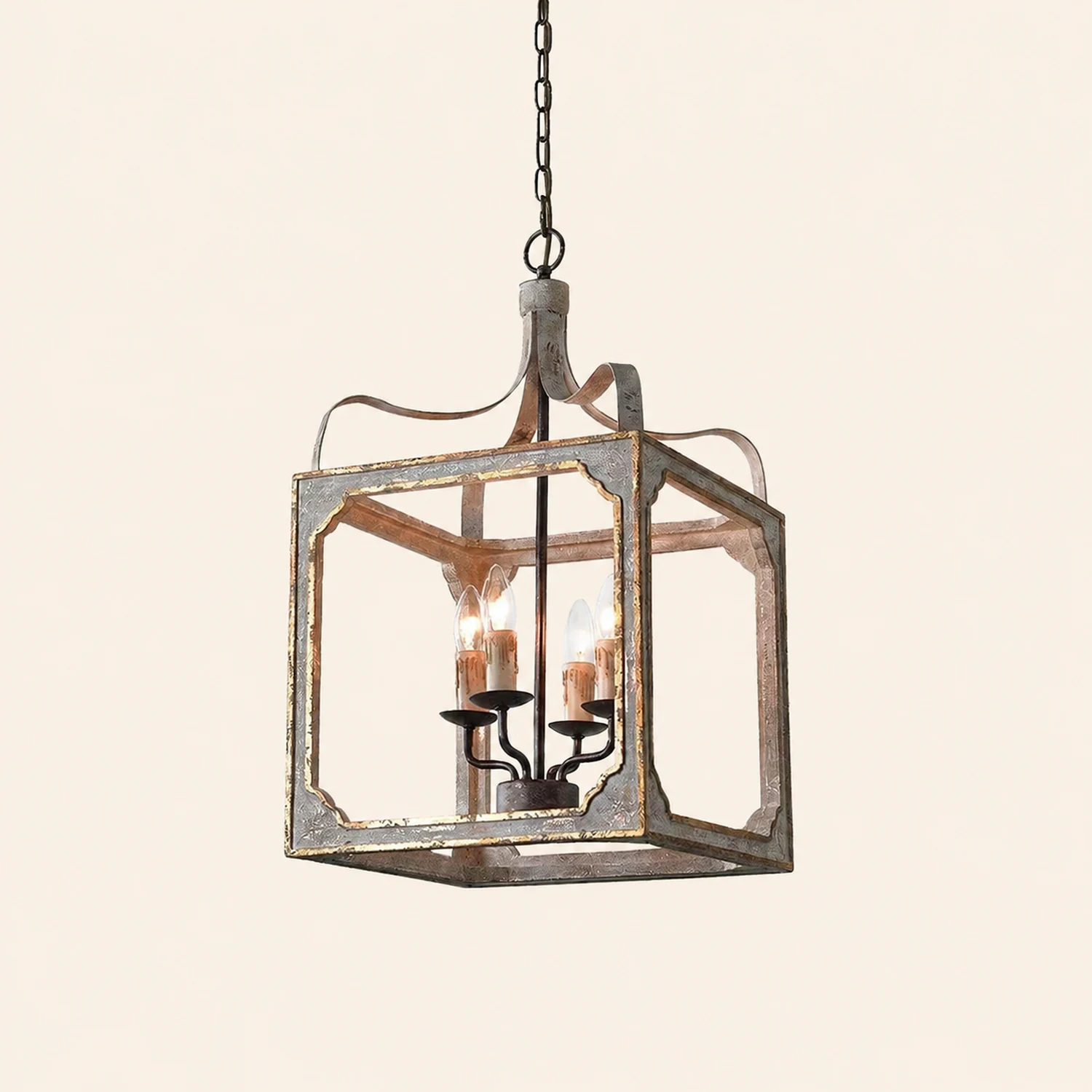 Boho Rustic Cube Chandelier - Lumpaz