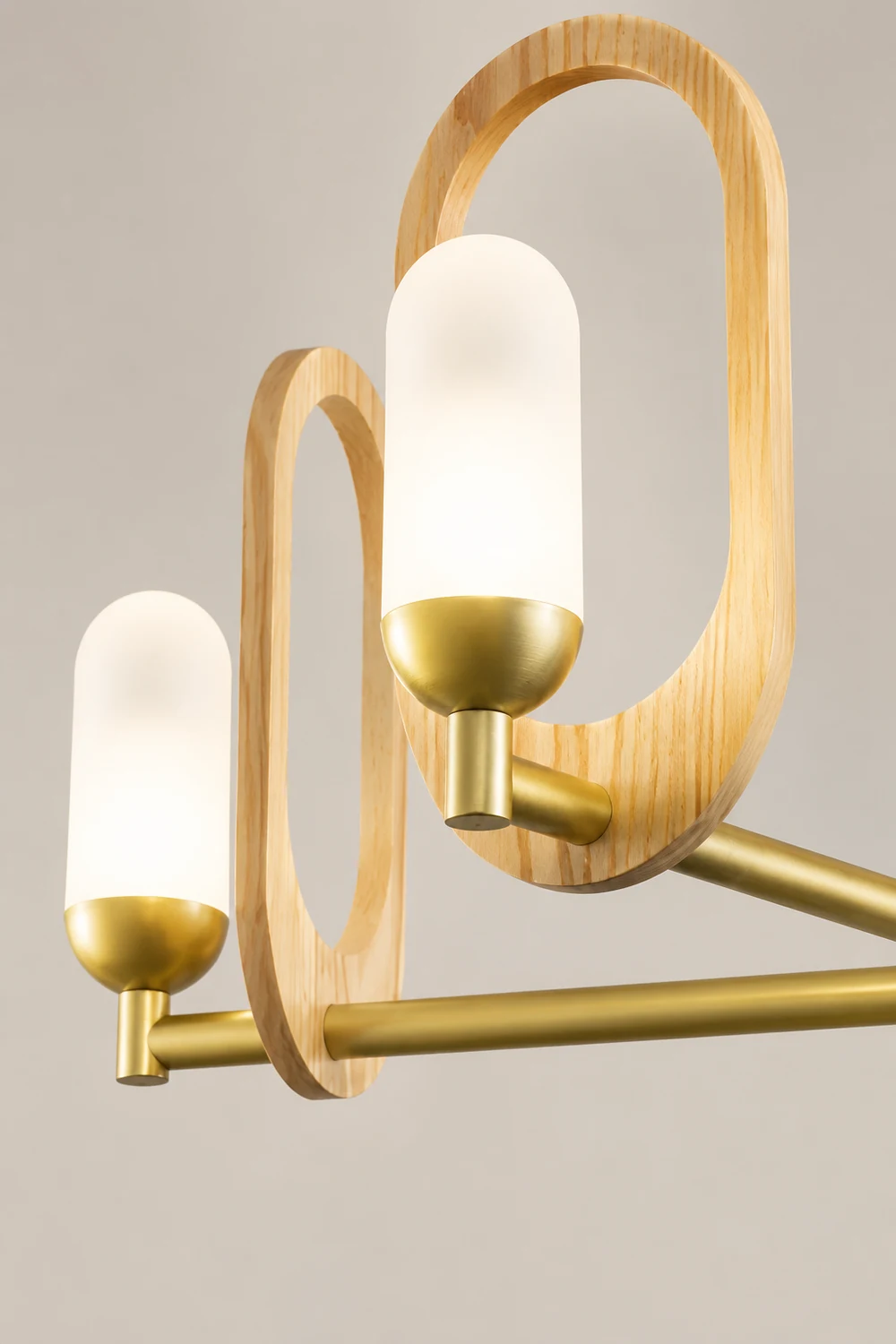 Wood Art Halo Chandelier - Lumpaz