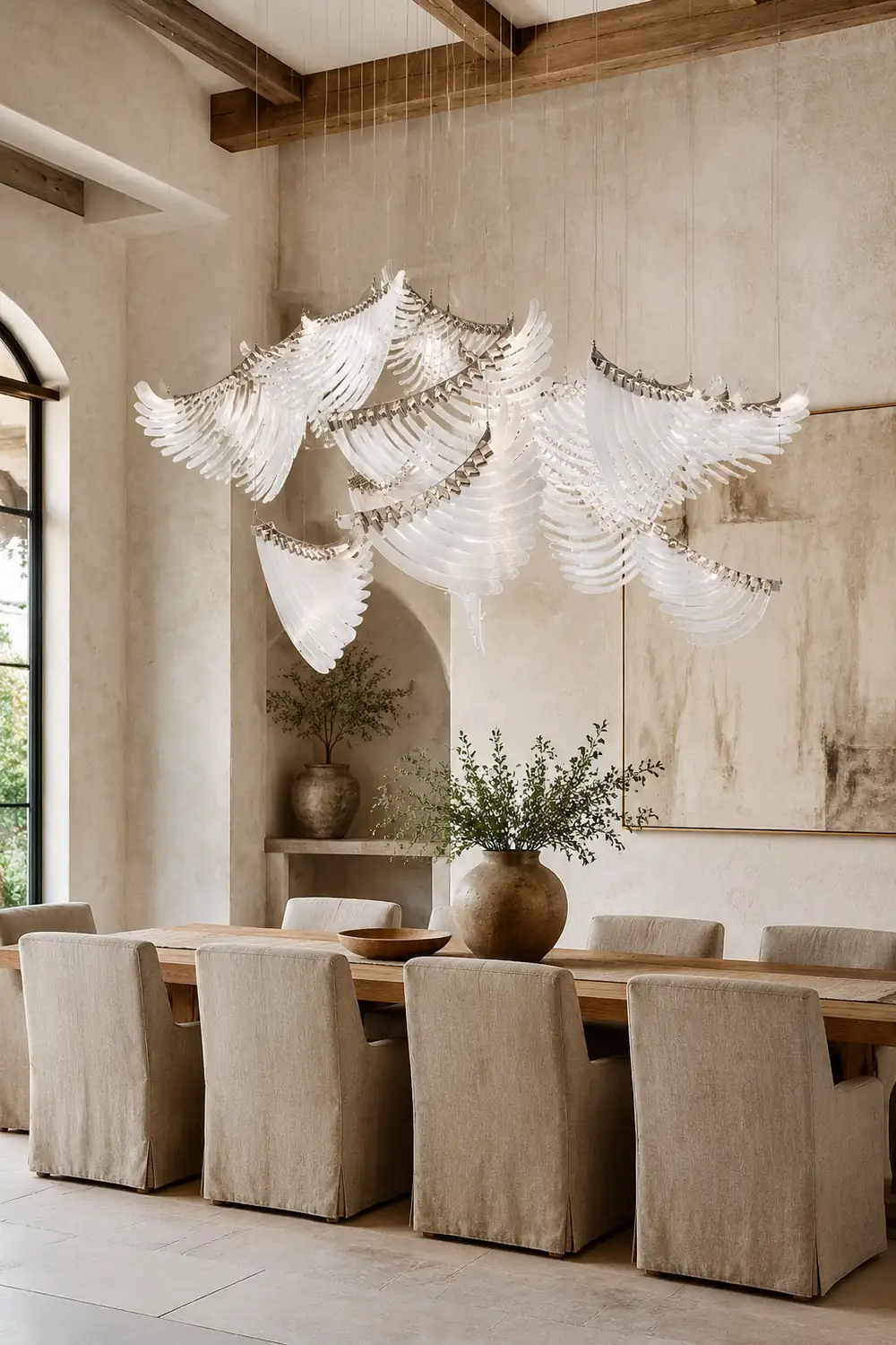 Tiered Palmette Chandelier - Lumpaz