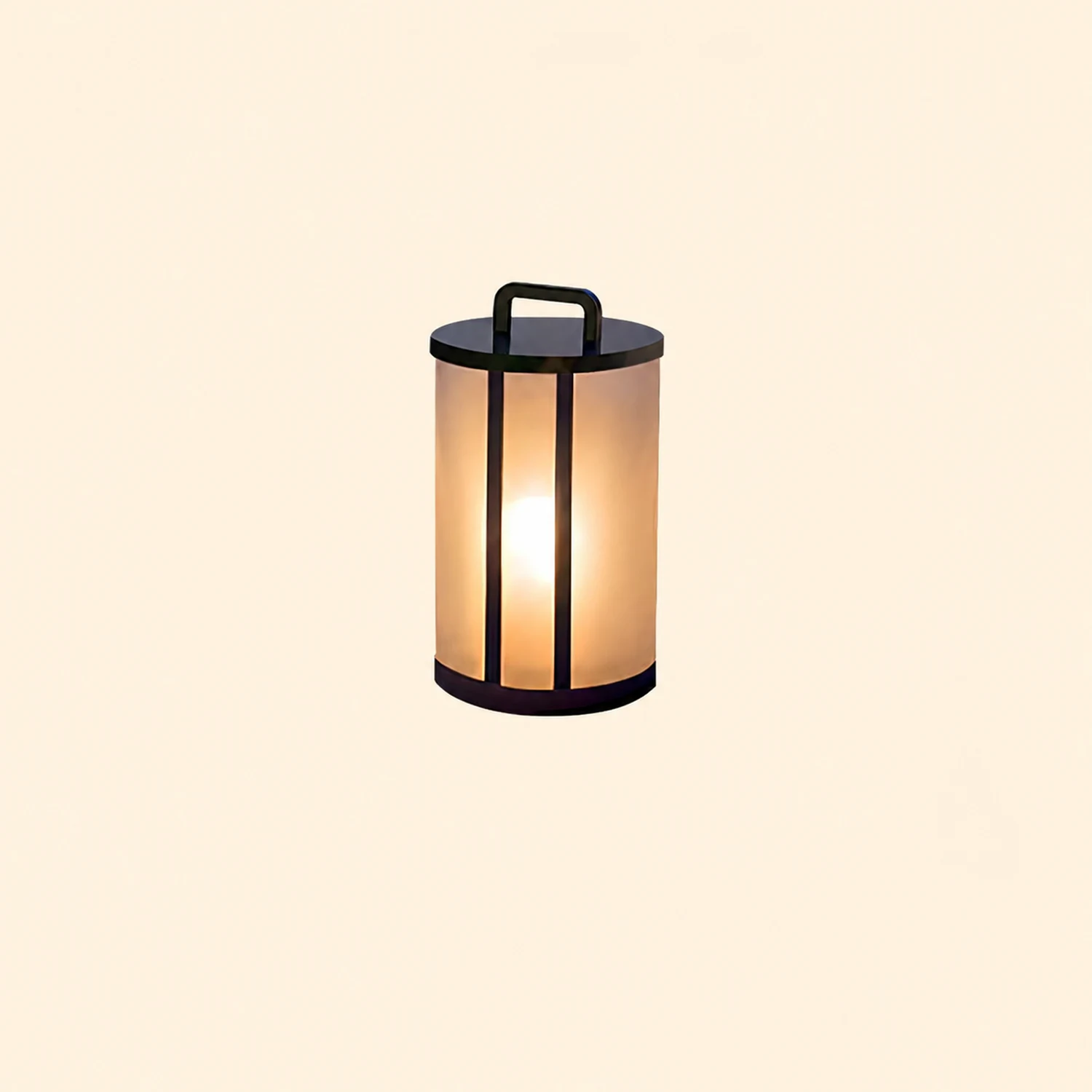 Round Pillar Acrylic Lantern Outdoor Lamp - Lumpaz