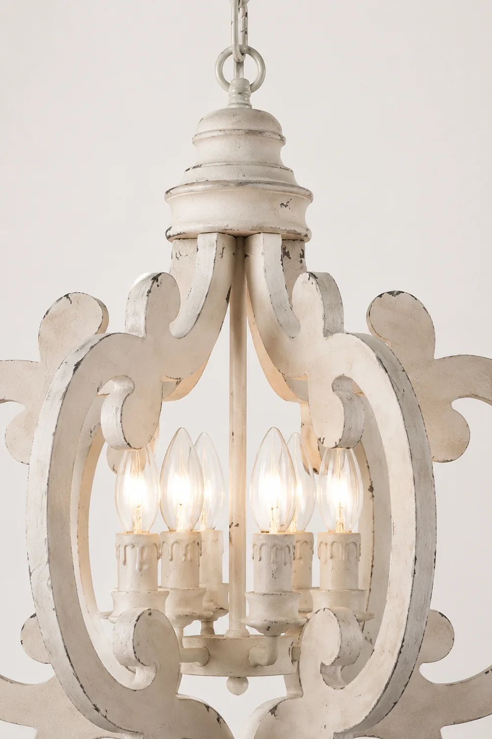 Antique White Style Chandelier - Lumpaz