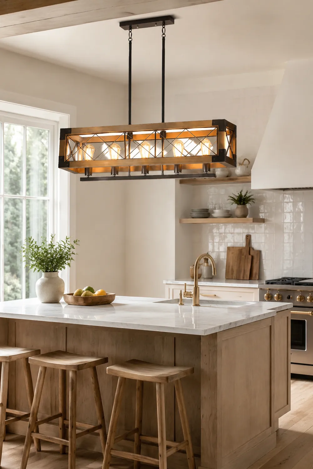 Kitchen Island Rectangle Chandelier - Lumpaz