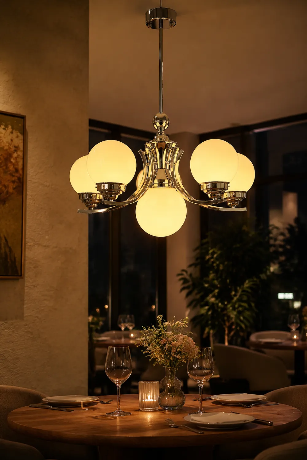 Dewdrop Globe Chandelier - Lumpaz