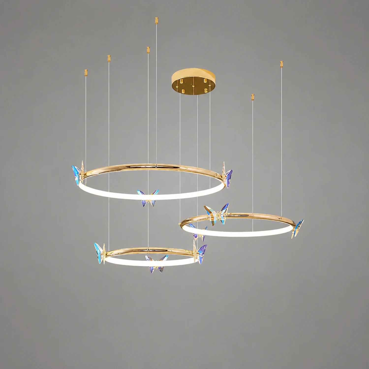 Blue Butterfly Chandelier - Lumpaz
