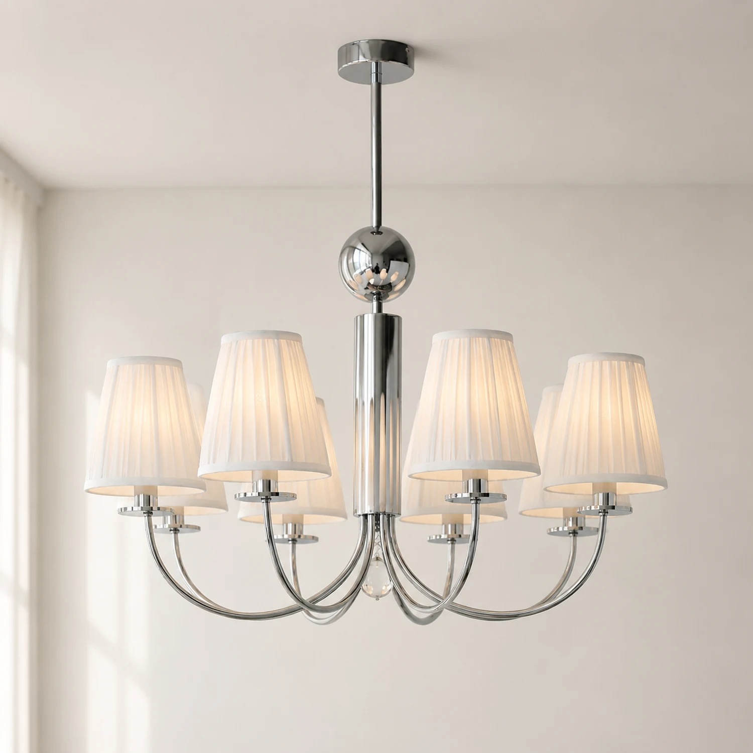 Simplicity Chrome Chandelier - Lumpaz