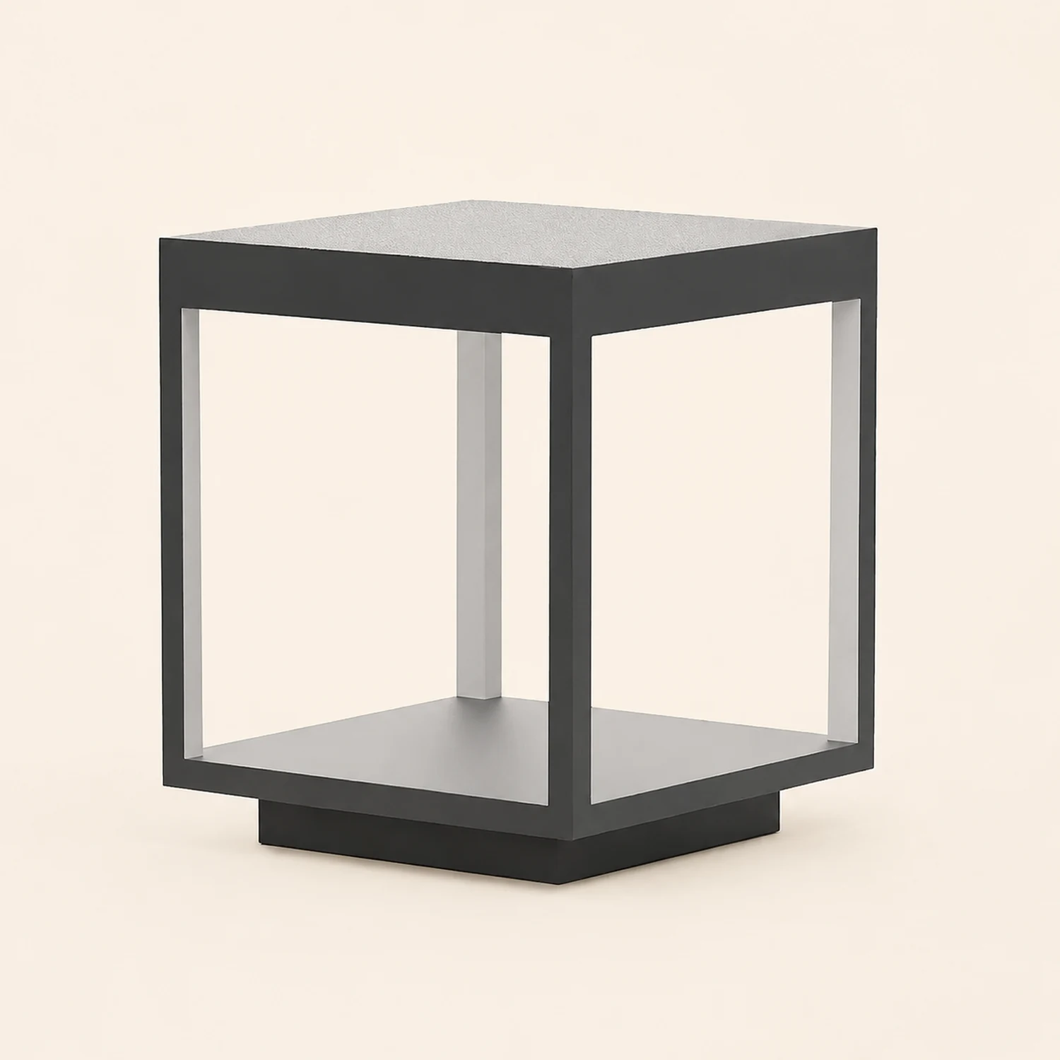 Square Frame Fence Post Garden Light - Lumpaz