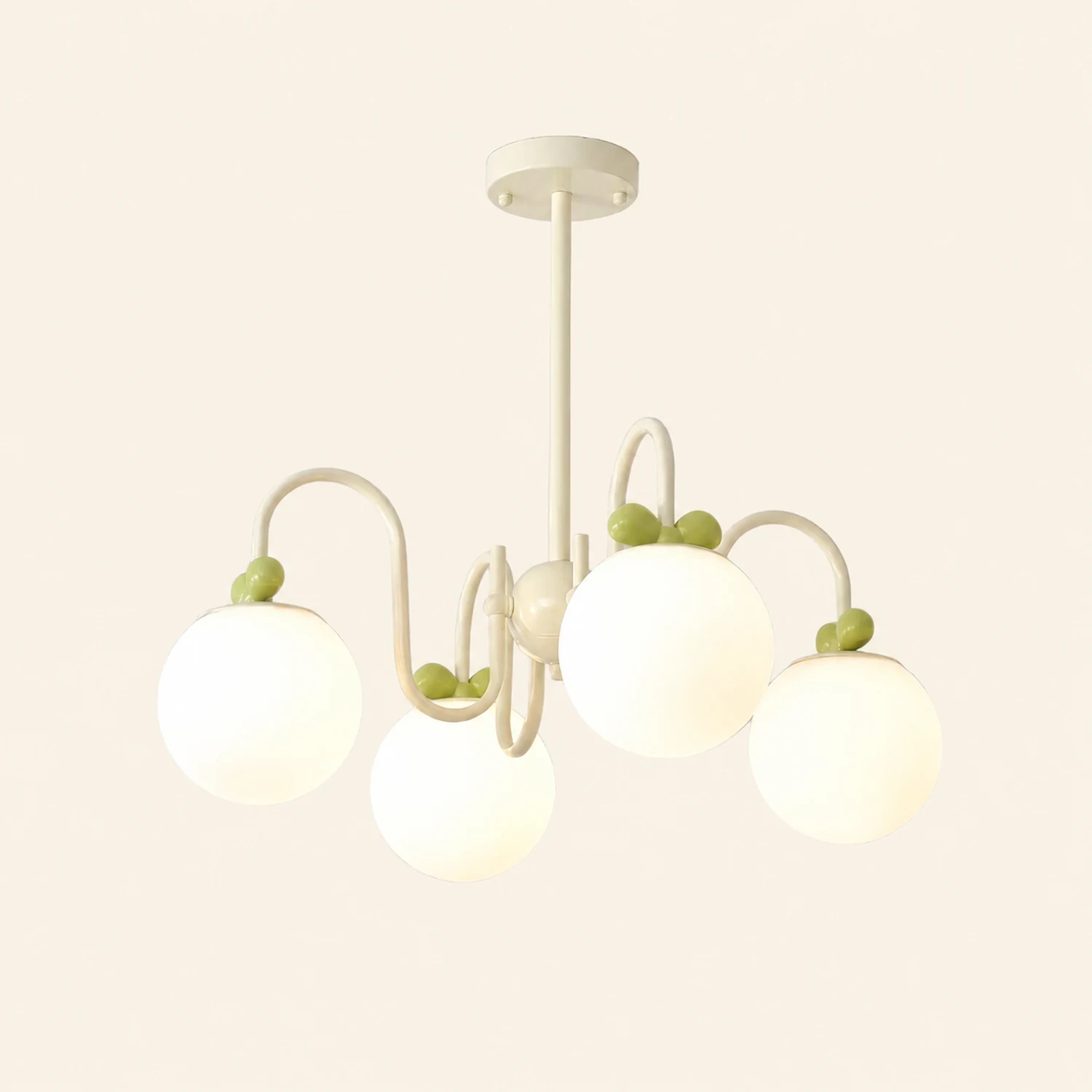 Cream Cherry Chandelier - Lumpaz