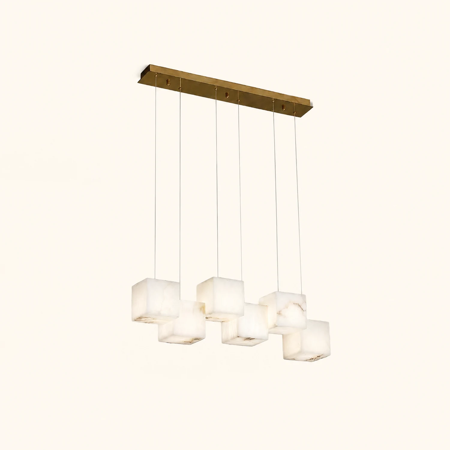 Alabaster Box Chandelier - Lumpaz