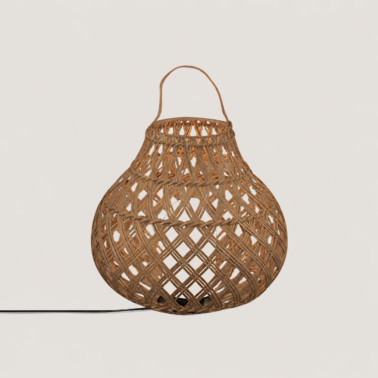 Woven Sphere Solar Lantern Outdoor Lamp - Lumpaz