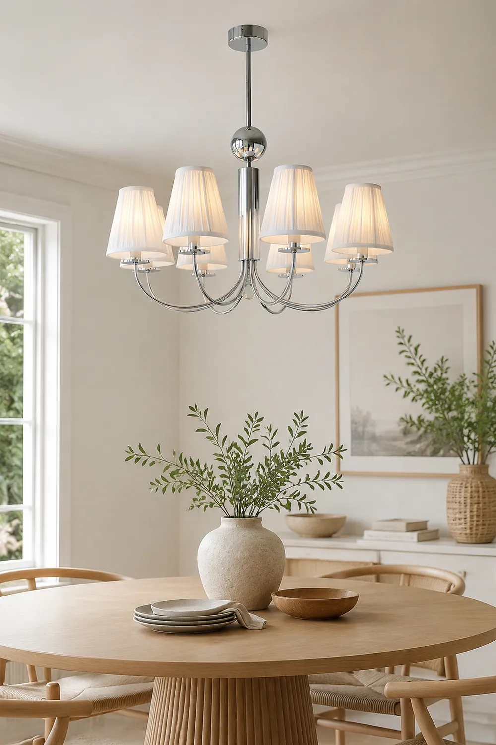 Simplicity Chrome Chandelier - Lumpaz