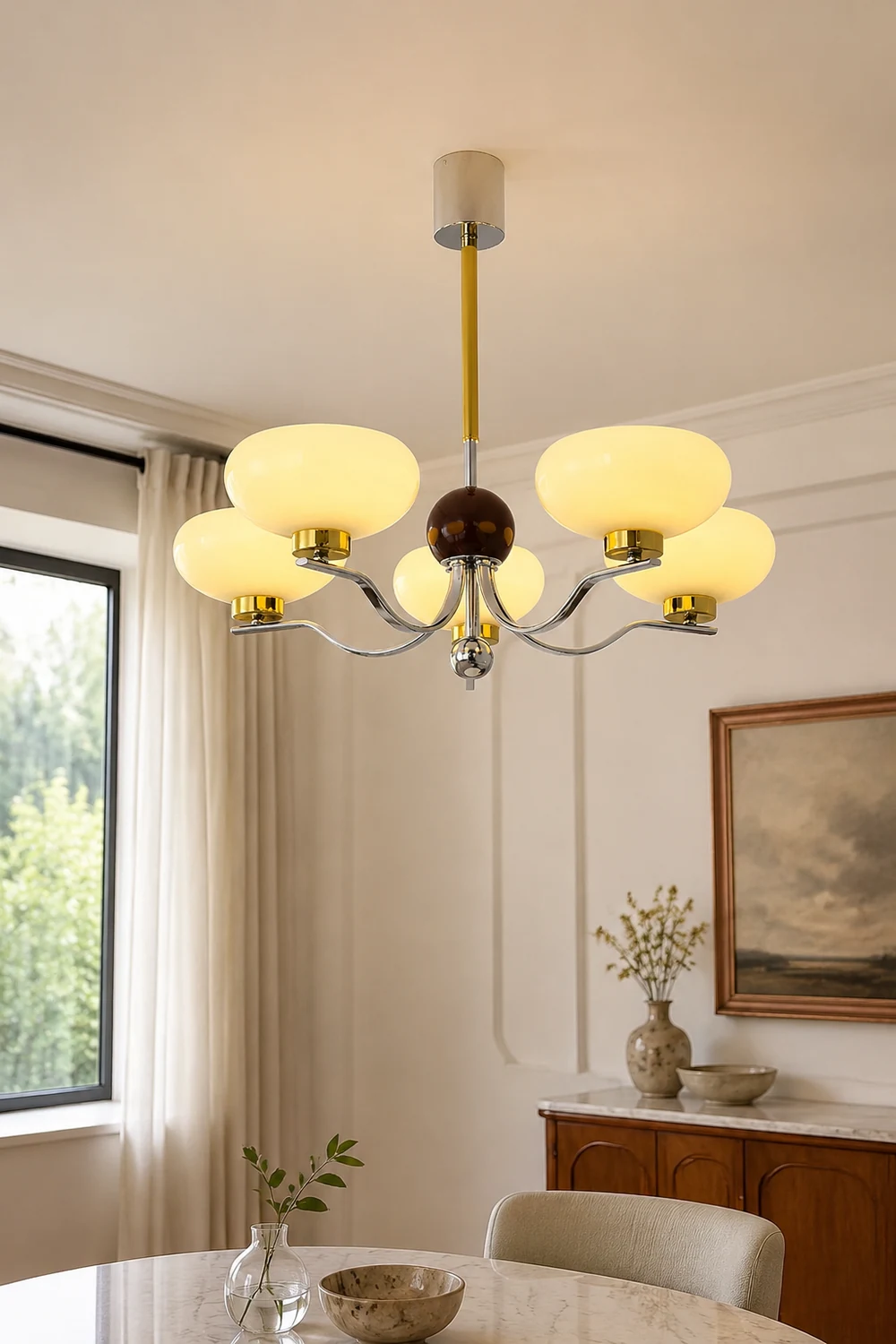 Medieval Glass Bowl Chandelier - Lumpaz