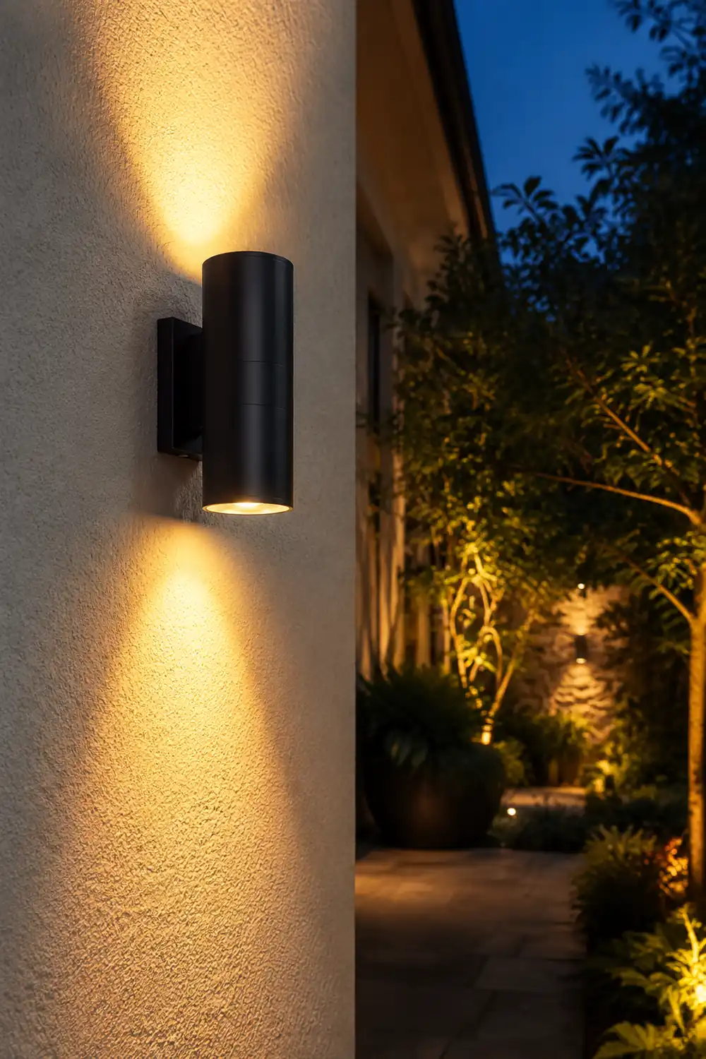 Cylindrical Outdoor Wall Light - Lumpaz