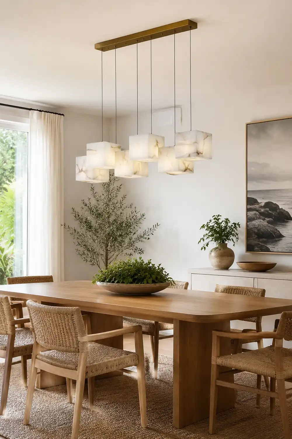 Alabaster Box Chandelier - Lumpaz