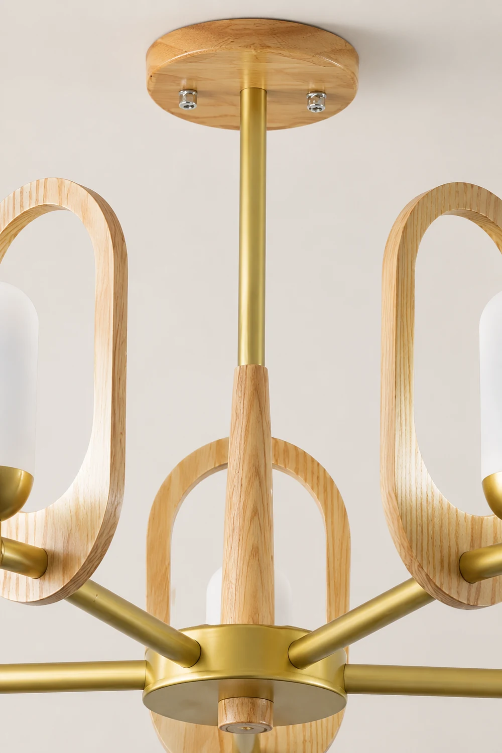 Wood Art Halo Chandelier - Lumpaz
