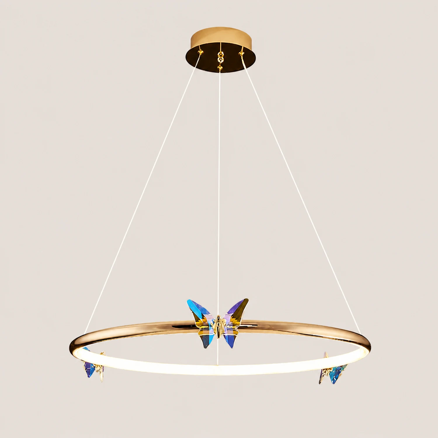 Blue Butterfly Chandelier - Lumpaz