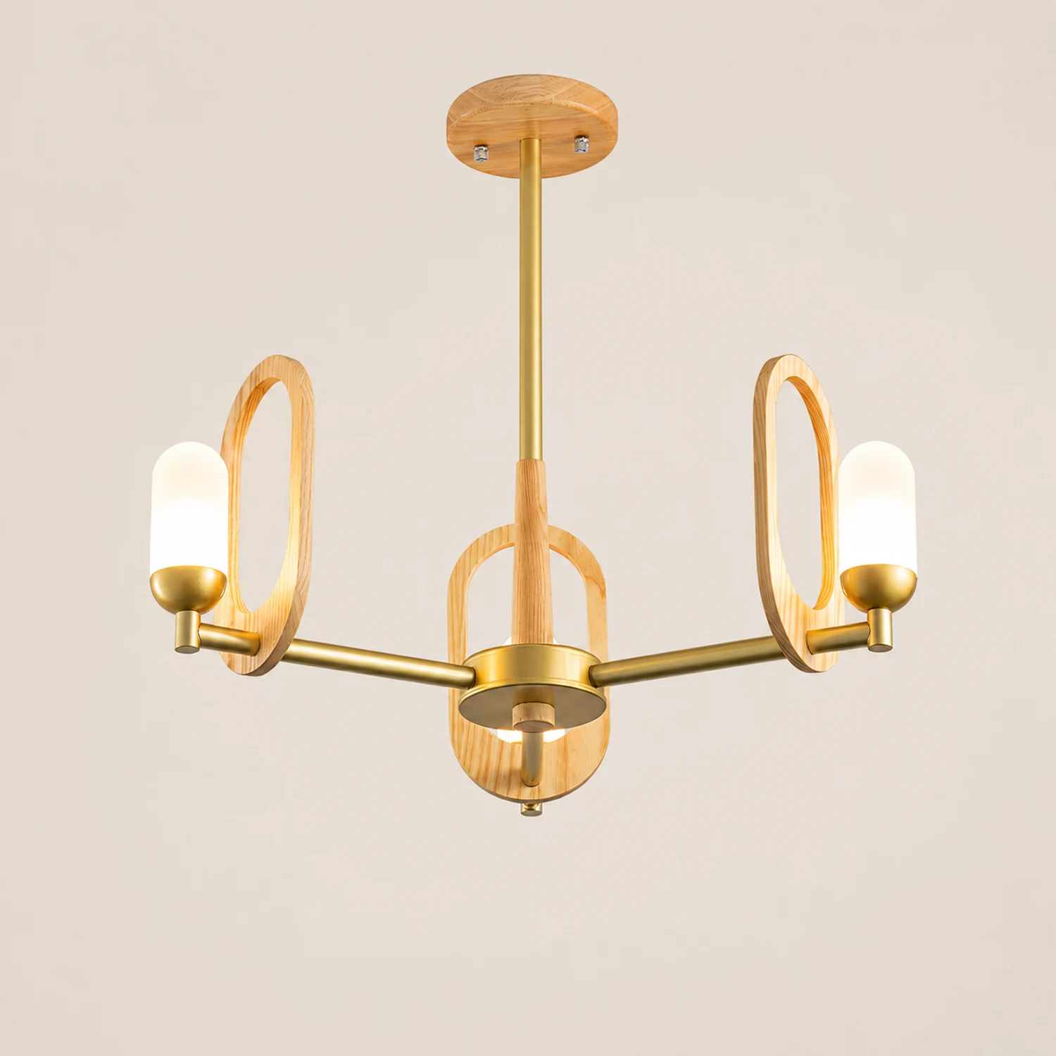 Wood Art Halo Chandelier - Lumpaz