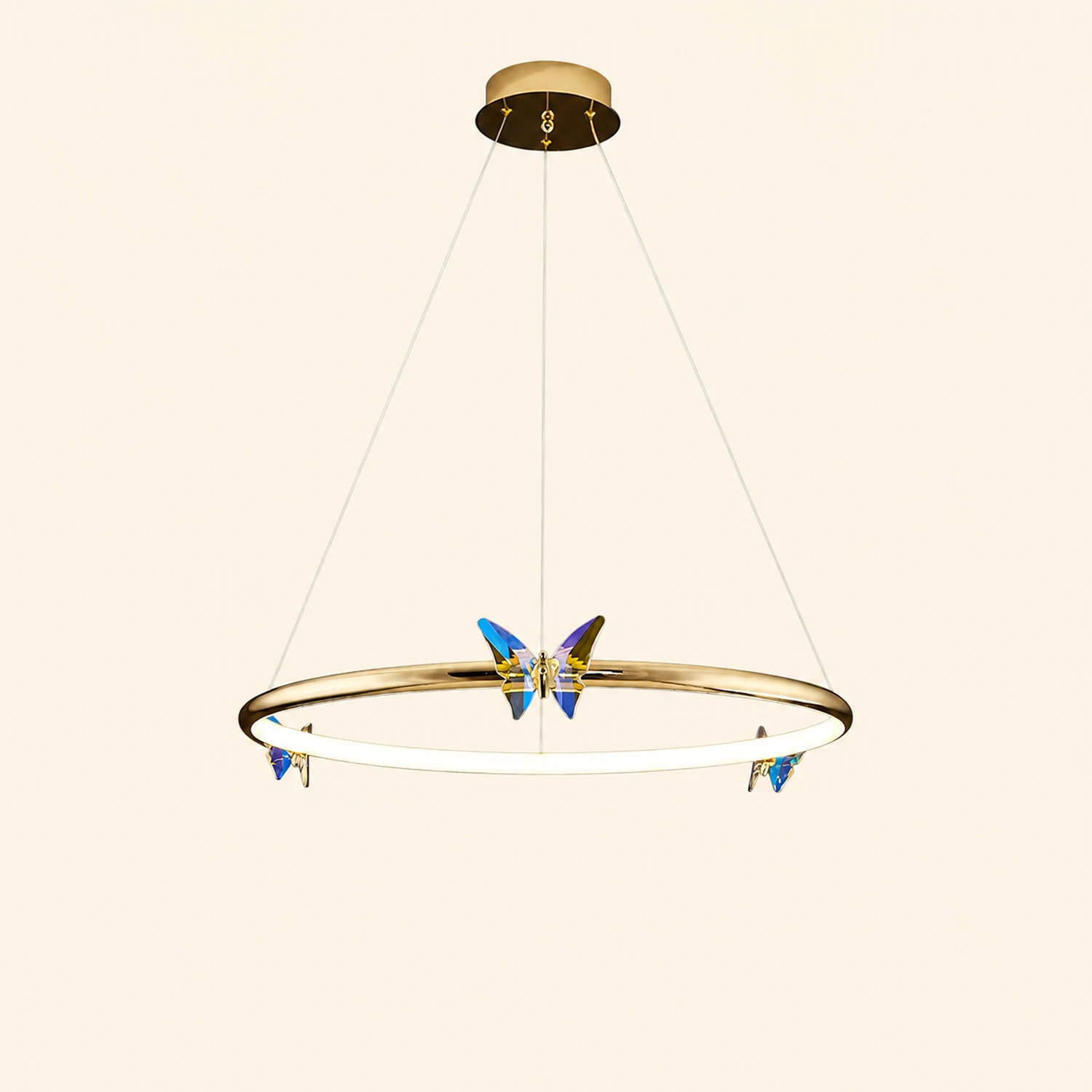 Blue Butterfly Chandelier - Lumpaz