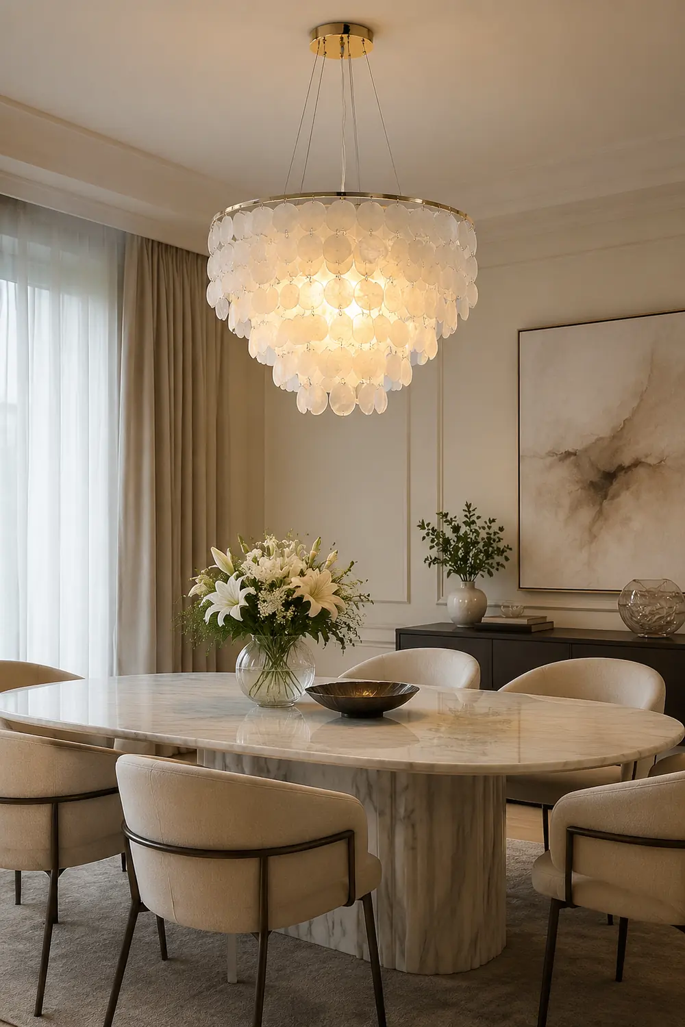 Shell Wind Chime Chandelier - Lumpaz