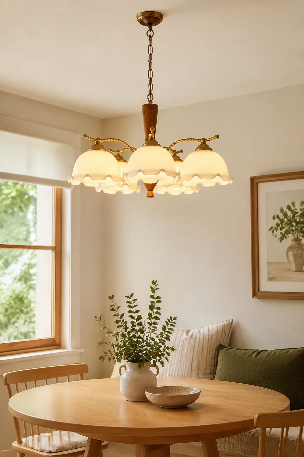 Milky Flower Chandelier - Lumpaz