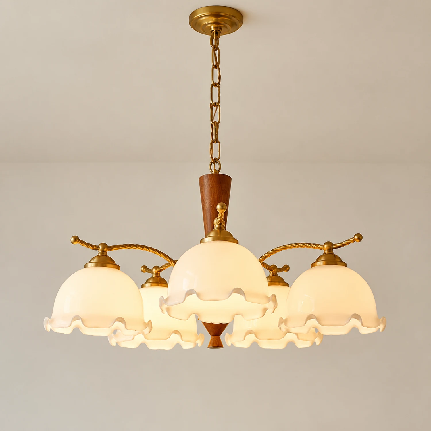Milky Flower Chandelier - Lumpaz