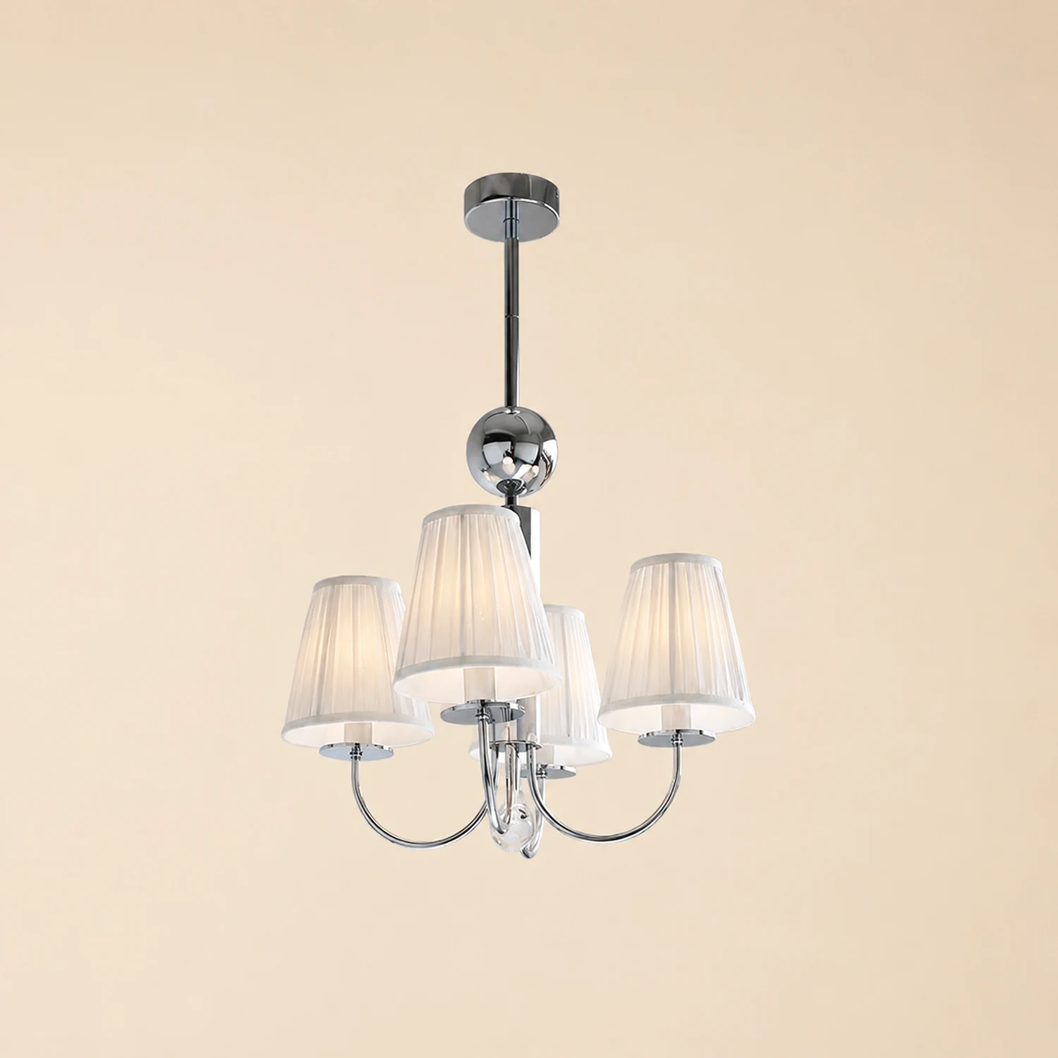Simplicity Chrome Chandelier - Lumpaz