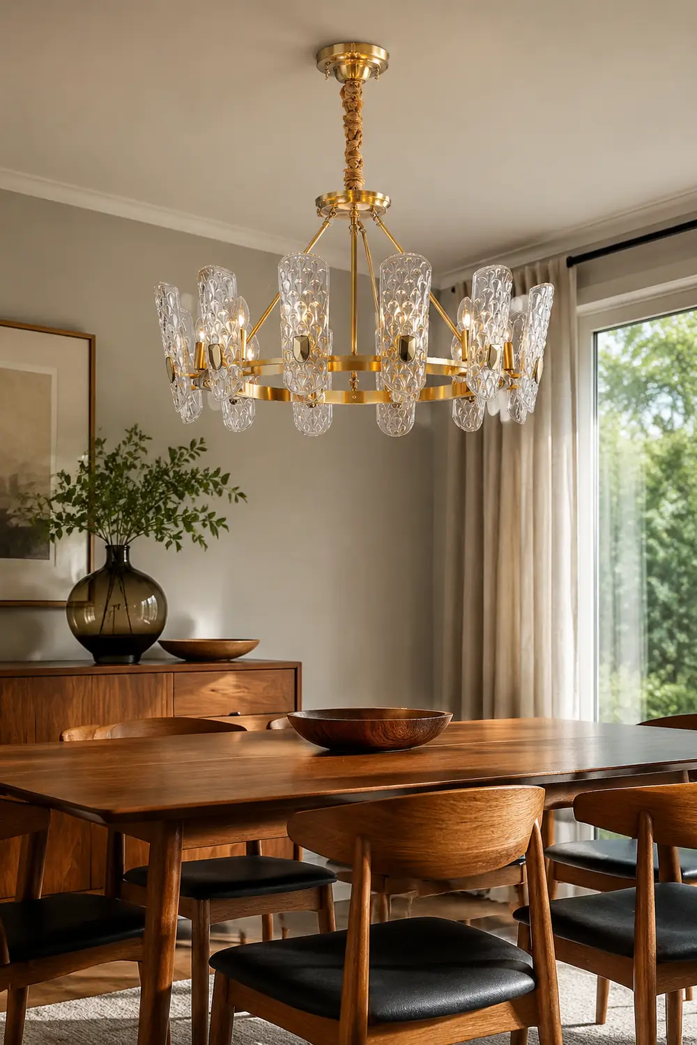 Brass Central Chandelier - Lumpaz