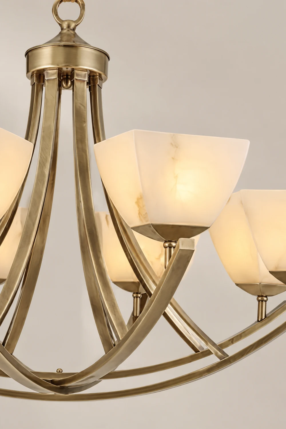 Dover Brass Chandelier - Lumpaz