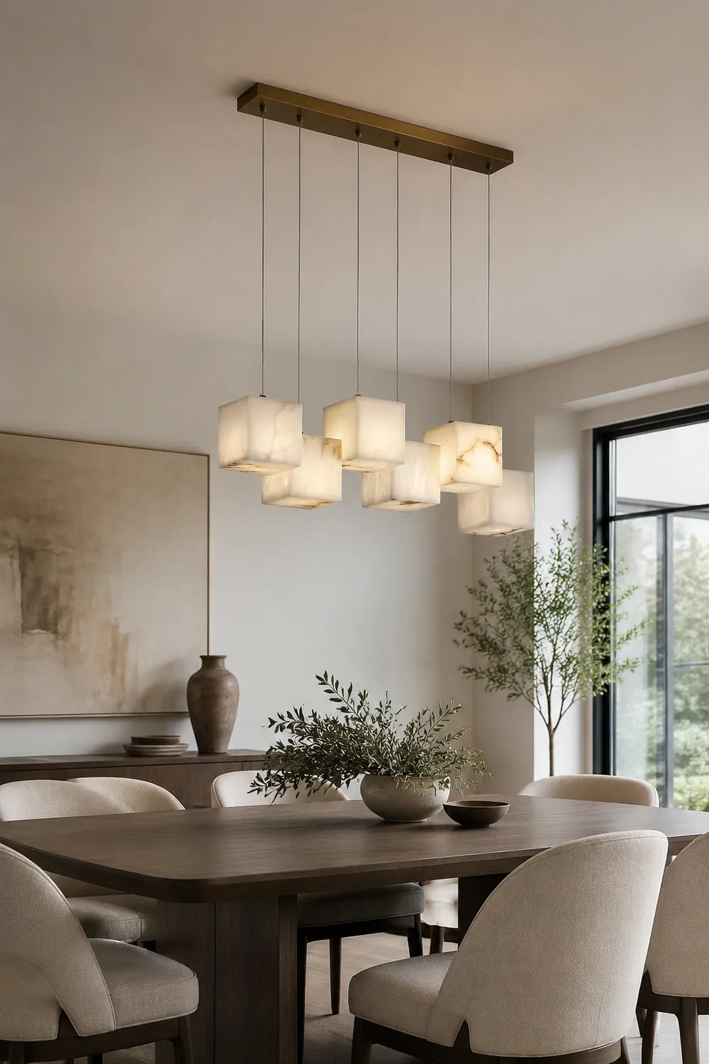 Alabaster Box Chandelier - Lumpaz