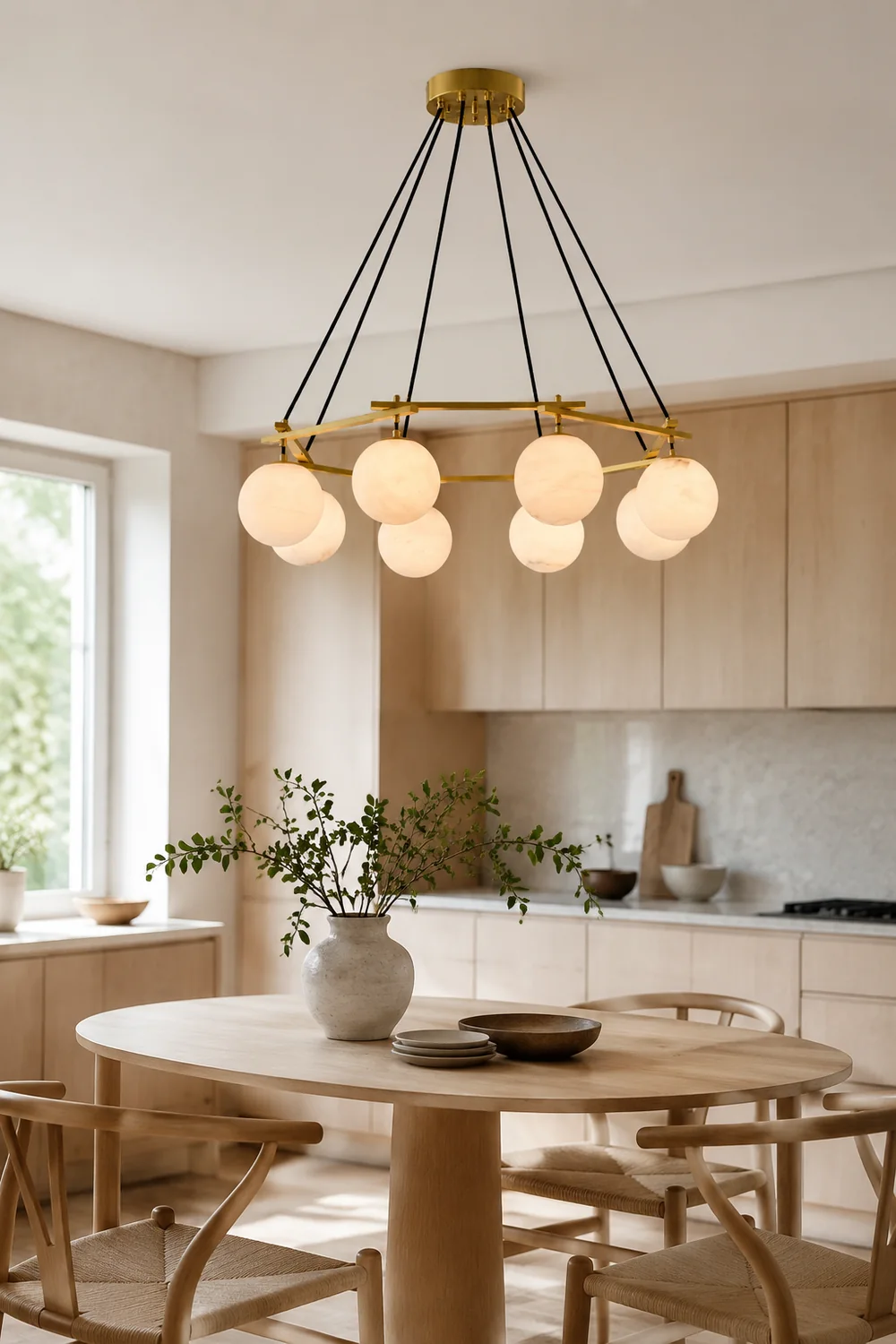 Miira Alabaster Chandelier - Lumpaz