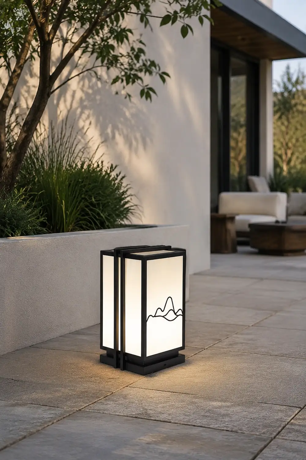 Mountain Outdoor Post Light - Lumpaz