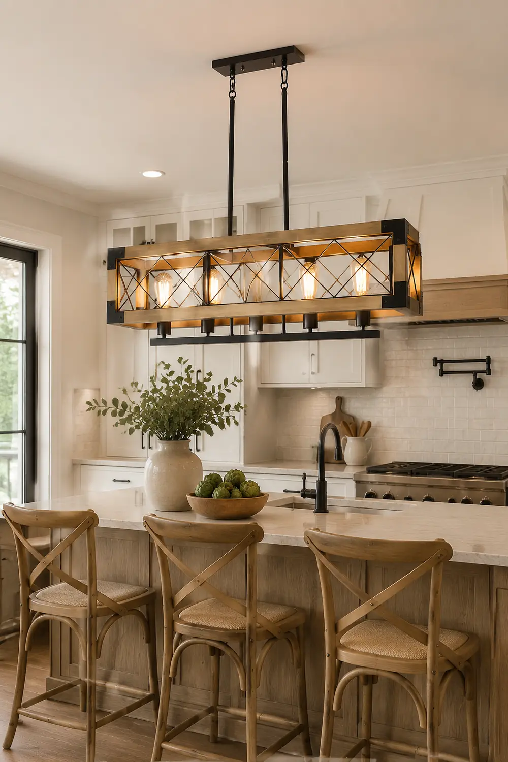 Kitchen Island Rectangle Chandelier - Lumpaz