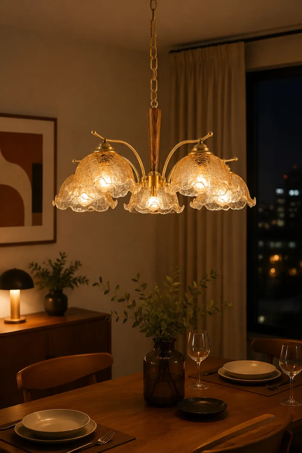 Crack Flower Chandelier - Lumpaz