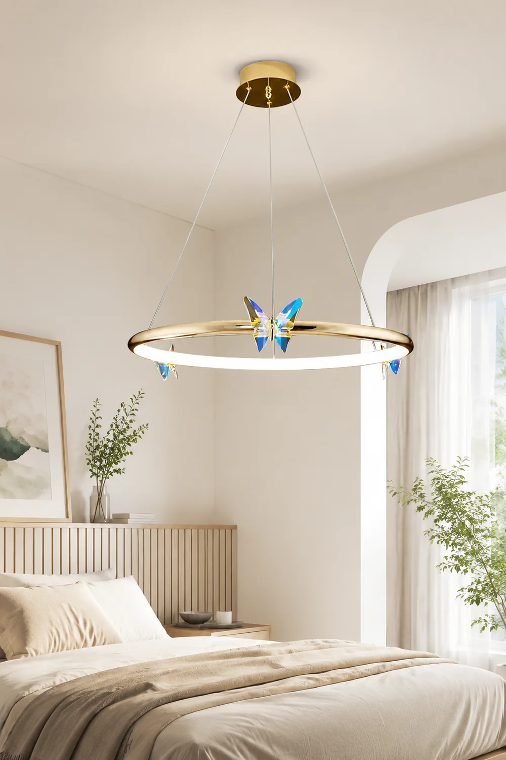 Blue Butterfly Chandelier - Lumpaz