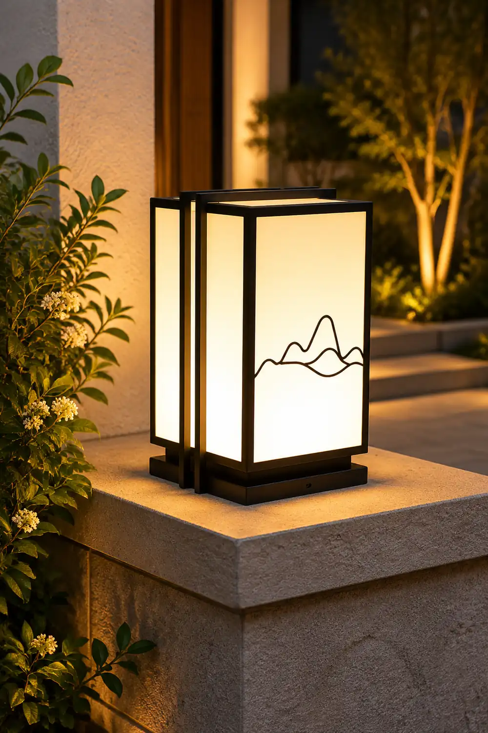 Mountain Outdoor Post Light - Lumpaz