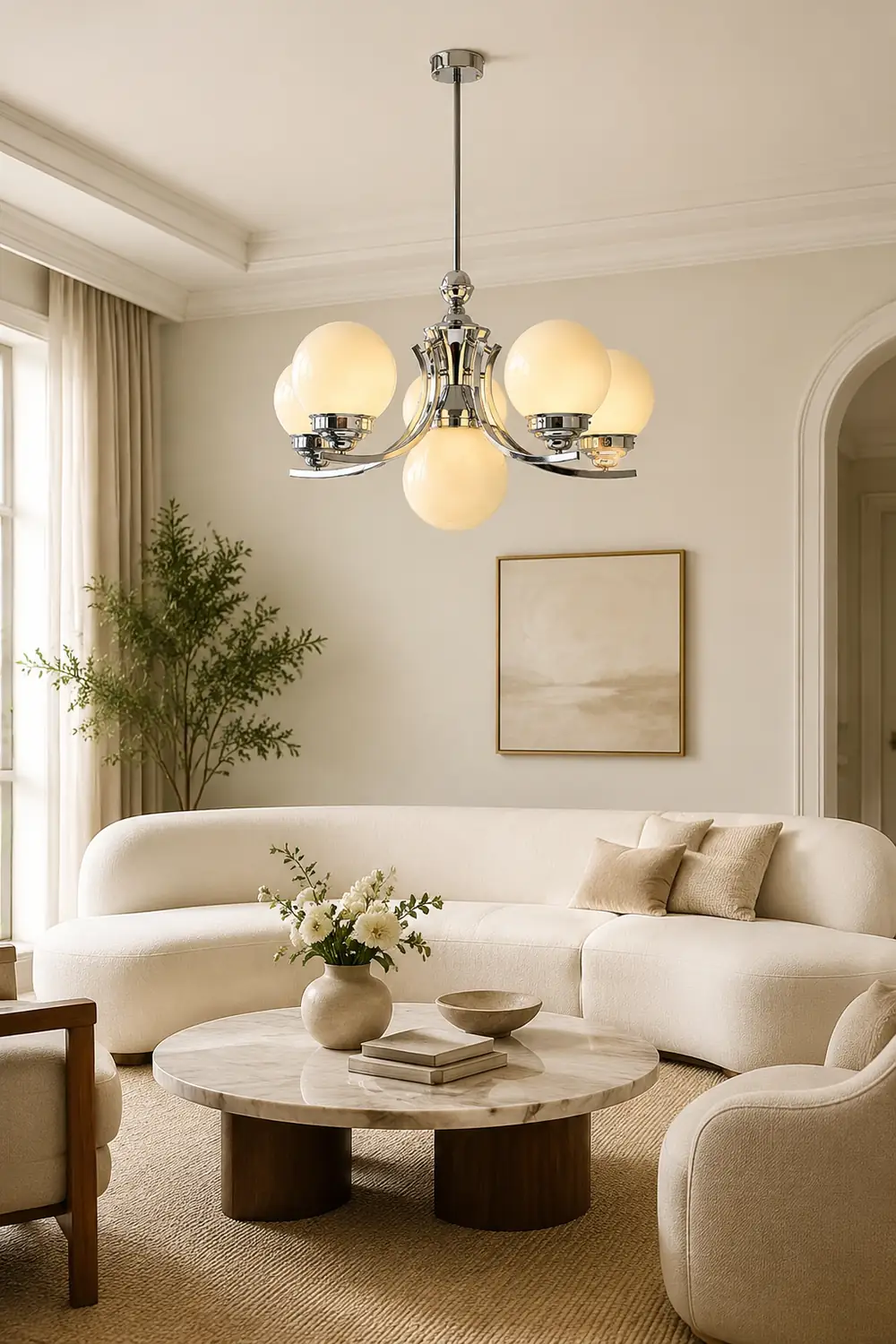 Dewdrop Globe Chandelier - Lumpaz