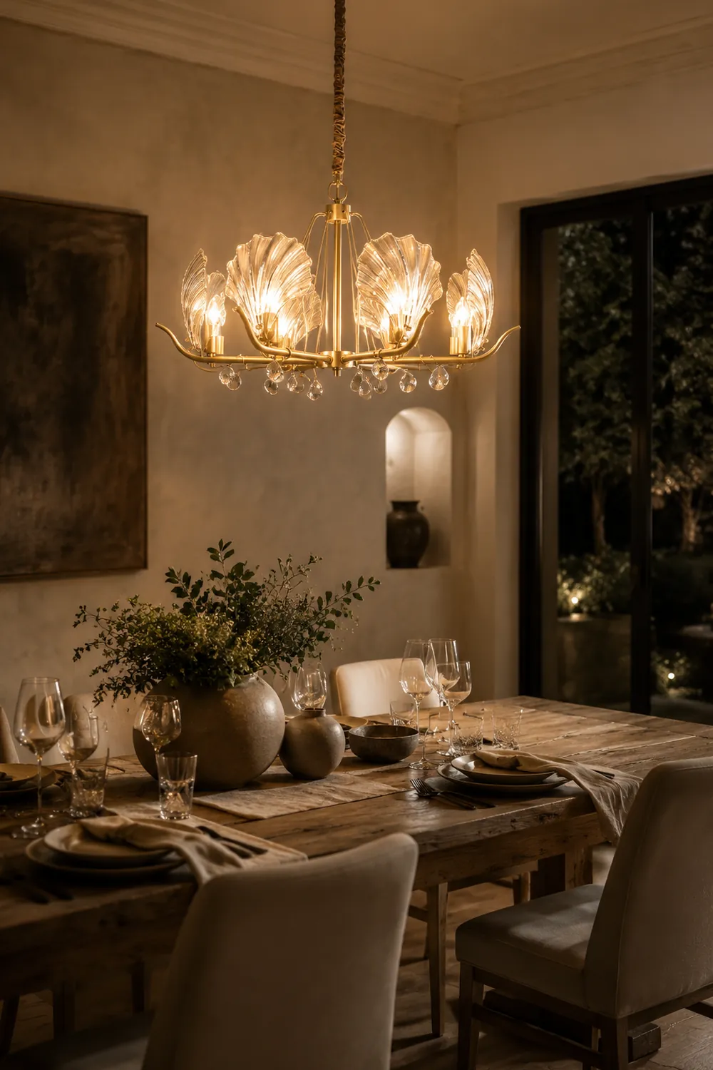 Shell Crystal Chandelier - Lumpaz