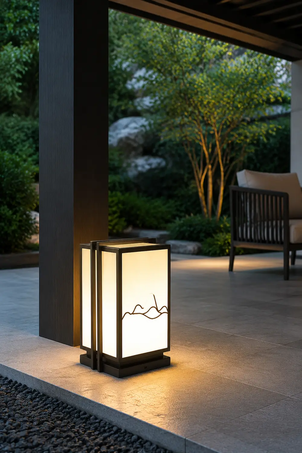 Mountain Outdoor Post Light - Lumpaz
