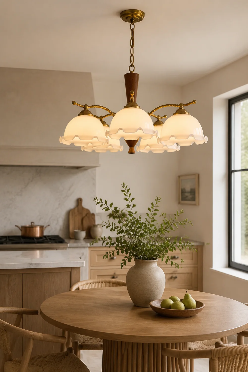 Milky Flower Chandelier - Lumpaz