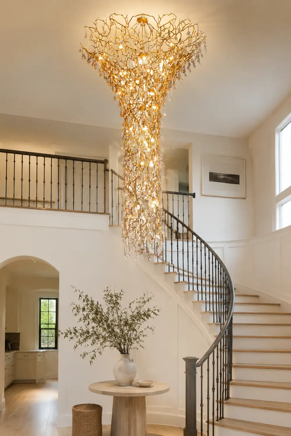 Tree Branch Staircase Chandelier - Lumpaz