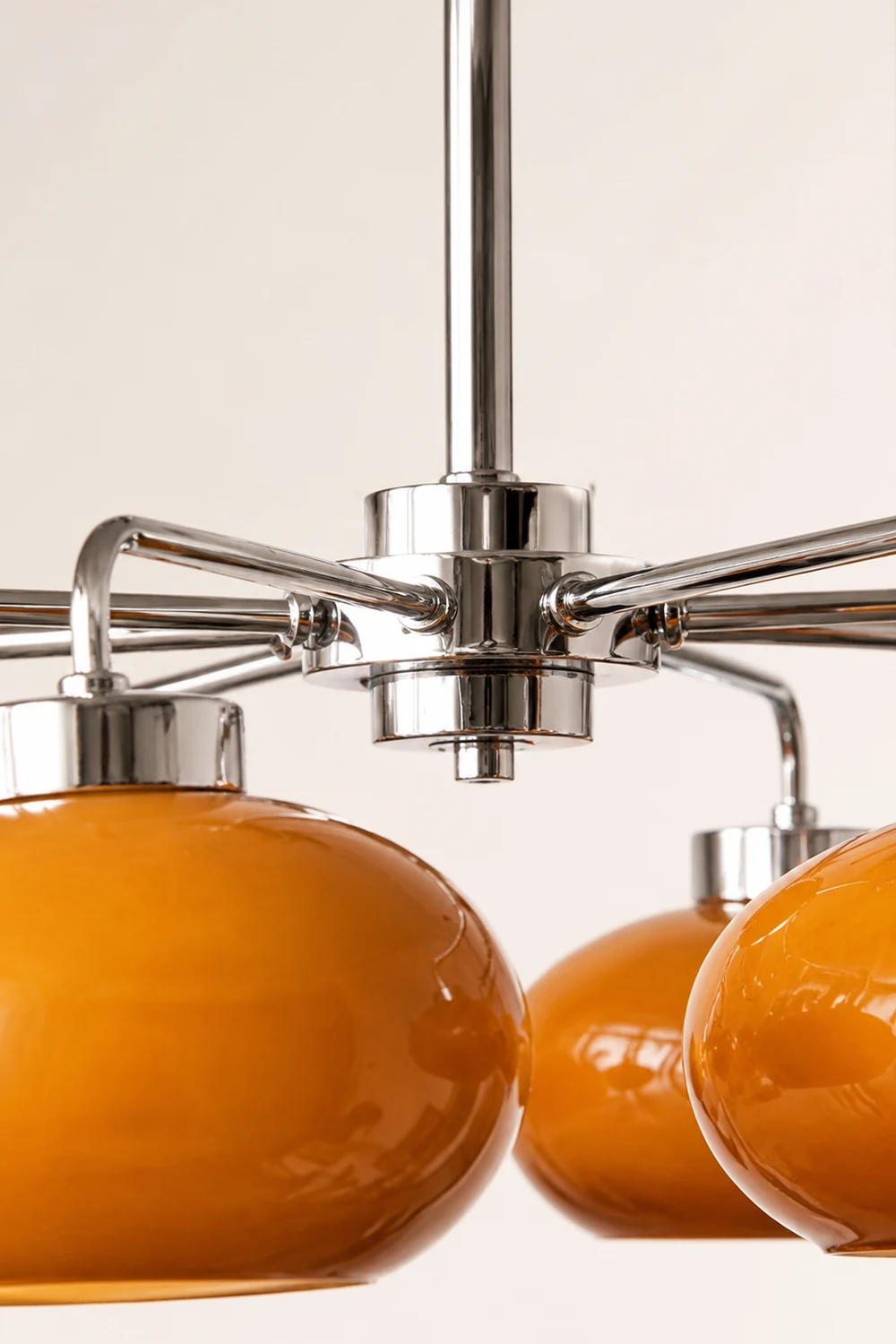 Oval Persimmon Chandelier - Lumpaz
