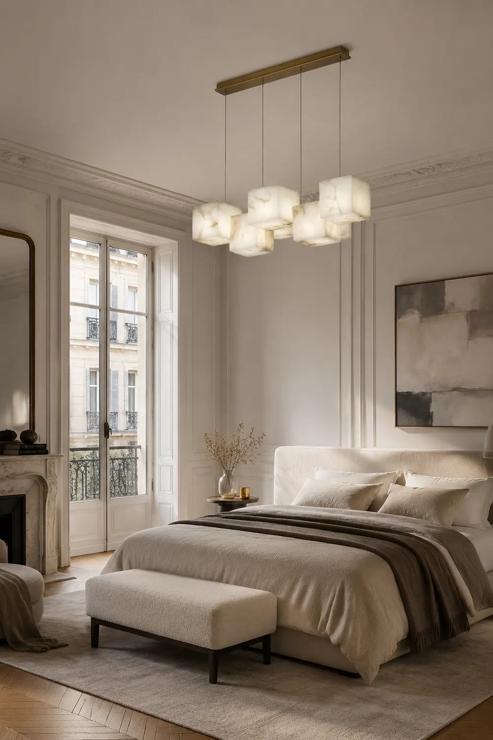 Alabaster Box Chandelier - Lumpaz